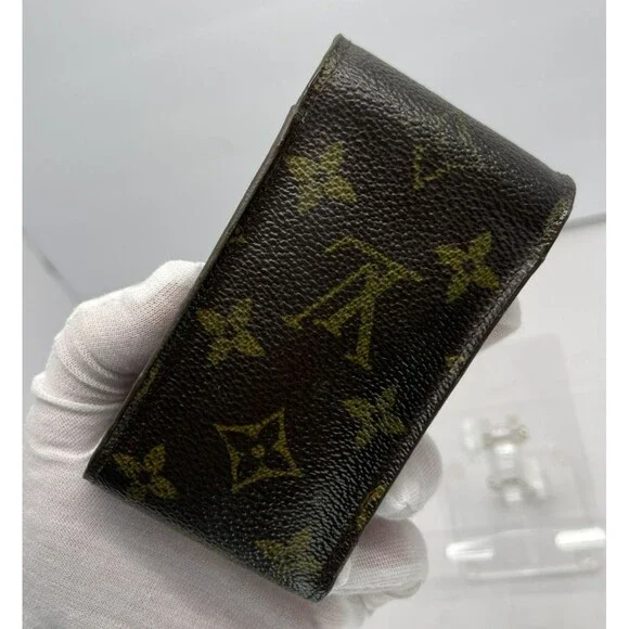 Authentic Louis Vuitton Brown Monogram Cigarette Tobacco Case Versatile case - Picture 4 of 15